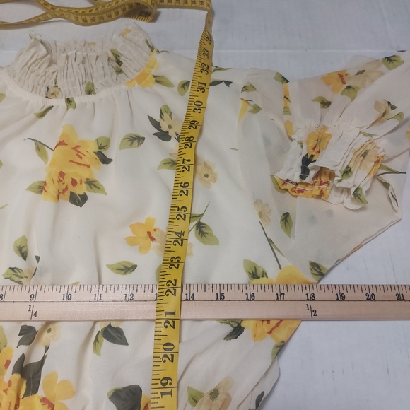 Speed Control Beautiful Floral Design Mini Longsleeve Dress Size XL - Picture 12 of 16